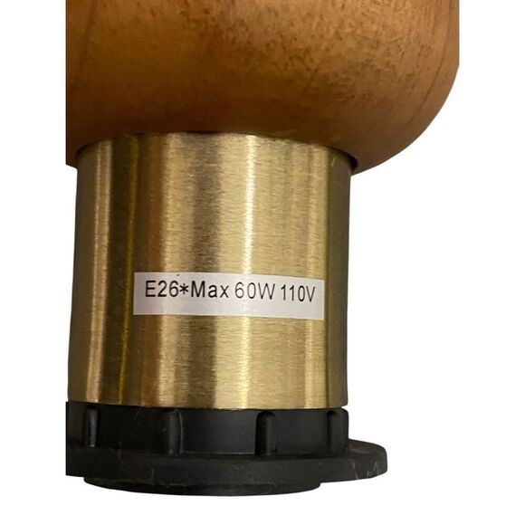 Electrical Kit Lamp Socket Shade Holder Wood - Picture 2 of 4